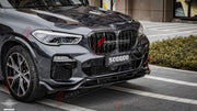 AUTHENTIC SOOQOO DRY CARBON DUAL SLAT FRONT GRILLE for BMW X5M F95 PRE-LCI 2019 - 2023 Forza Performance custom fit buy OEM Style