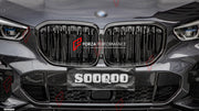 AUTHENTIC SOOQOO DRY CARBON DUAL SLAT FRONT GRILLE for BMW X5M F95 PRE-LCI 2019 - 2023 Forza Performance custom fit buy OEM Style