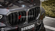 AUTHENTIC SOOQOO DRY CARBON DUAL SLAT FRONT GRILLE for BMW X5M F95 PRE-LCI 2019 - 2023 Forza Performance custom fit buy OEM Style