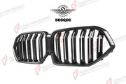 AUTHENTIC SOOQOO DRY CARBON DUAL SLAT FRONT GRILLE for BMW X6 G06 LCI 2023+ Forza Performance custom fit buy OEM Style