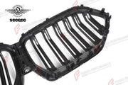 AUTHENTIC SOOQOO DRY CARBON DUAL SLAT FRONT GRILLE for BMW X6 G06 LCI 2023+ Forza Performance custom fit buy OEM Style