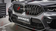 AUTHENTIC SOOQOO DRY CARBON DUAL SLAT FRONT GRILLE for BMW X6 G06 PRE-LCI 2020 - 2023 Forza Performance custom fit buy OEM Style