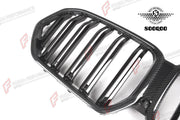 AUTHENTIC SOOQOO DRY CARBON DUAL SLAT FRONT GRILLE for BMW X6 G06 PRE-LCI 2020 - 2023 Forza Performance custom fit buy OEM Style