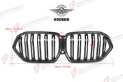 AUTHENTIC SOOQOO DRY CARBON DUAL SLAT FRONT GRILLE for BMW X6M F96 PRE-LCI 2020 - 2023 Forza Performance custom fit buy OEM style design