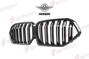 AUTHENTIC SOOQOO DRY CARBON DUAL SLAT FRONT GRILLE for BMW X6M F96 PRE-LCI 2020 - 2023 Forza Performance custom fit buy OEM style design