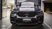 AUTHENTIC SOOQOO DRY CARBON DUAL SLAT FRONT GRILLE for BMW X6M F96 PRE-LCI 2020 - 2023 Forza Performance custom fit buy OEM style design