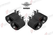 AUTHENTIC SOOQOO DRY CARBON EXHAUST TIPS for BMW M5 G90 G99 2025+ Forza Performance custom fit buy OEM Style