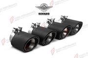 AUTHENTIC SOOQOO DRY CARBON EXHAUST TIPS for BMW M5 G90 G99 2025+ Forza Performance custom fit buy OEM Style