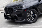 AUTHENTIC SOOQOO DRY CARBON FIBER BODY KIT for BMW X7 G07 LCI 2023+
Set includes:

Front Lip
Front Bumper Air Vent Trims
Front Bumper Side Vent Trims
Front Grille
M Style Side Mirror Covers
Front Fender Trims
Side Door Trims
Side Skirts
Rear Bumper Trims
Rear Diffuser
Roof Spoiler
Rear Spoiler
Material: Dry Carbon

NOTE: Professional installation is required.