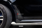 AUTHENTIC SOOQOO DRY CARBON FIBER BODY KIT for BMW X7 G07 LCI 2023+
Set includes:

Front Lip
Front Bumper Air Vent Trims
Front Bumper Side Vent Trims
Front Grille
M Style Side Mirror Covers
Front Fender Trims
Side Door Trims
Side Skirts
Rear Bumper Trims
Rear Diffuser
Roof Spoiler
Rear Spoiler
Material: Dry Carbon

NOTE: Professional installation is required.