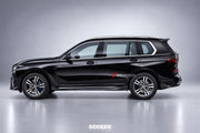 AUTHENTIC SOOQOO DRY CARBON FIBER BODY KIT for BMW X7 G07 LCI 2023+
Set includes:

Front Lip
Front Bumper Air Vent Trims
Front Bumper Side Vent Trims
Front Grille
M Style Side Mirror Covers
Front Fender Trims
Side Door Trims
Side Skirts
Rear Bumper Trims
Rear Diffuser
Roof Spoiler
Rear Spoiler
Material: Dry Carbon

NOTE: Professional installation is required.