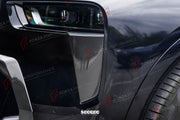 AUTHENTIC SOOQOO DRY CARBON FIBER FRONT BUMPER SIDE VENT TRIMS for BMW X7 G07 LCI 2023+
Set includes:

Front Bumper Side Vent Trims
Material: Dry Carbon

NOTE: Professional installation is required.