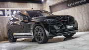 AUTHENTIC SOOQOO DRY CARBON FIBER FRONT GRILLE for BMW X7 G07 2019 - 2022
Set includes:

Front Grille
Material: Dry Carbon

NOTE: Professional installation is required.