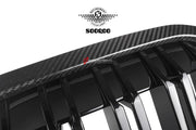 AUTHENTIC SOOQOO DRY CARBON FIBER FRONT GRILLE for BMW X7 G07 2019 - 2022
Set includes:

Front Grille
Material: Dry Carbon

NOTE: Professional installation is required.
