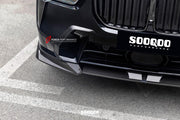 AUTHENTIC SOOQOO DRY CARBON FIBER FRONT LIP for BMW X7 G07 LCI 2023+
Set includes:

Front Lip
Material: Dry Carbon

NOTE: Professional installation is required.