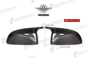 AUTHENTIC SOOQOO DRY CARBON FIBER M STYLE SIDE MIRROR COVERS for BMW X7 G07 2019+
Set includes:

M Style Side Mirror Covers
Material: Dry Carbon

NOTE: Professional installation is required.