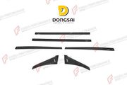 AUTHENTIC SOOQOO DRY CARBON FIBER SIDE DOOR TRIMS for BMW X7 G07 2019+
Set includes:

Front Fender Trims
Side Door Trims
Material: Dry Carbon

NOTE: Professional installation is required.