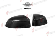 AUTHENTIC SOOQOO DRY CARBON FIBER SIDE MIRROR COVERS for BMW X7 G07 2019+
Set includes:

Side Mirror Covers
Material: Dry Carbon

NOTE: Professional installation is required.