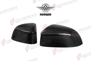 AUTHENTIC SOOQOO DRY CARBON FIBER SIDE MIRROR COVERS for BMW X7 G07 2019+
Set includes:

Side Mirror Covers
Material: Dry Carbon

NOTE: Professional installation is required.