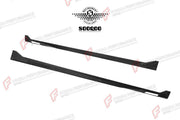 AUTHENTIC SOOQOO DRY CARBON FIBER SIDE SKIRTS for BMW X7 G07 2019+
Set includes:

Side Skirts
Material: Dry Carbon

NOTE: Professional installation is required.