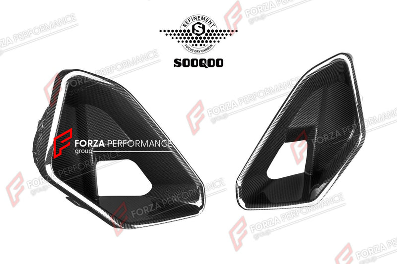 AUTHENTIC SOOQOO DRY CARBON FRONT AIR DUCTS for BMW X6 G06 LCI 2023+