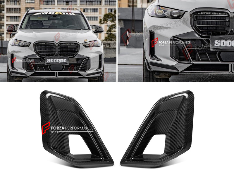 AUTHENTIC SOOQOO DRY CARBON FRONT AIR INTAKES for BMW X5 G05 LCI 2023+