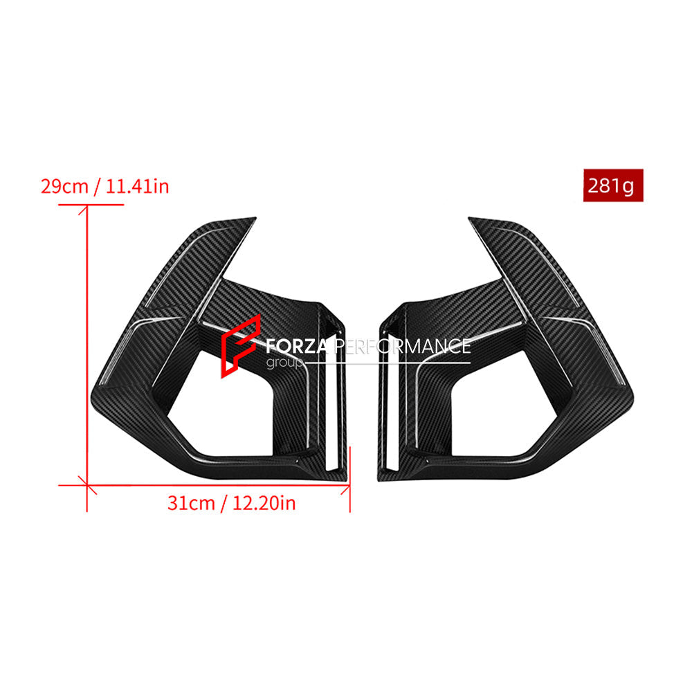 AUTHENTIC SOOQOO CARBON FRONT BUMPER AIR DUCT for BMW X3M F97 LCI X4M F98 LCI 2022+

Set includes:

Air Duct

Material: Carbon

Note: Professional installation is required
