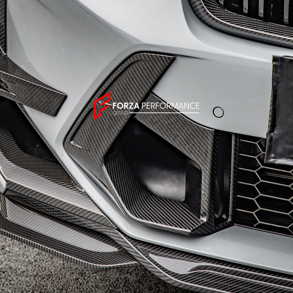 AUTHENTIC SOOQOO CARBON FRONT BUMPER AIR DUCT for BMW X3M F97 LCI X4M F98 LCI 2022+

Set includes:

Air Duct

Material: Carbon

Note: Professional installation is required
