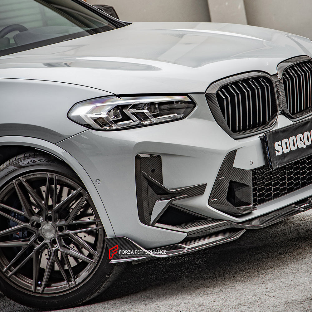 AUTHENTIC SOOQOO DRY CARBON FRONT LIP for BMW X3M F97 LCI X4M F98 LCI 2022+



Set includes:

Front Lip

Material: Prepreg Carbon

Note: Professional installation is required