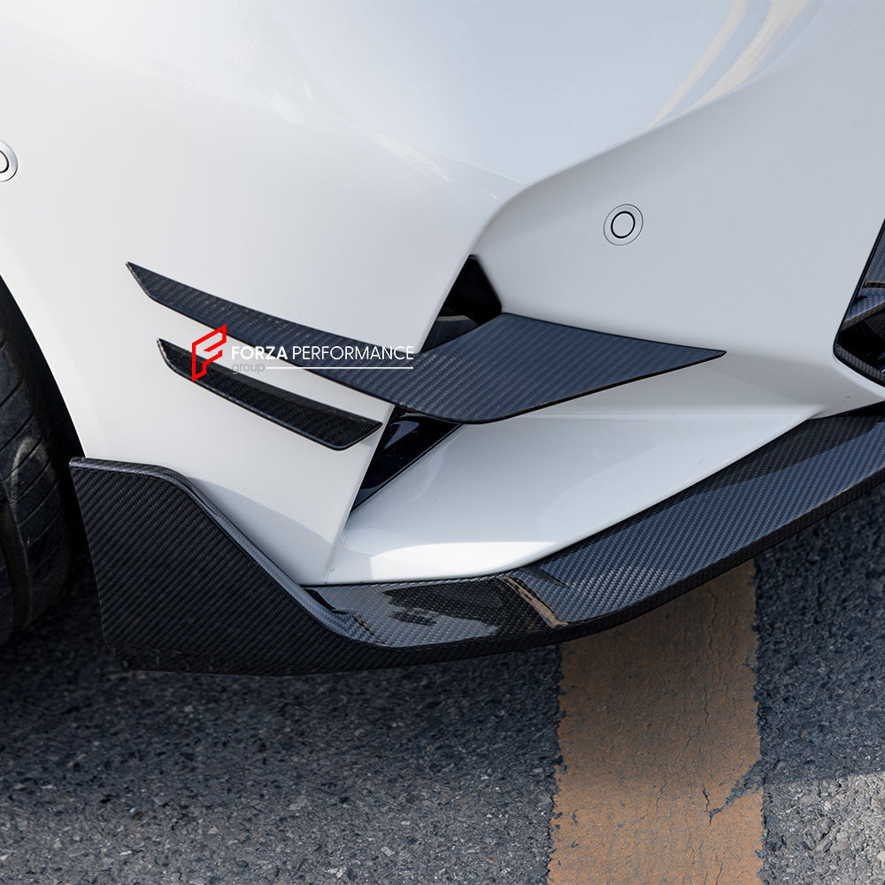 AUTHENTIC SOOQOO DRY CARBON FRONT BUMPER CANARDS for BMW M5 G90 G99 2025+

Set includes:

Front Bumper Canards

Material: Prepreg Carbon

NOTE: Professional installation is required