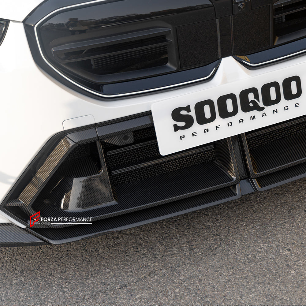 AUTHENTIC SOOQOO DRY CARBON FRONT BUMPER CENTER TRIM for BMW M5 G90 G99 2025+

Set includes:

Front Bumper Center Trim

Material: Prepreg Carbon

NOTE: Professional installation is required