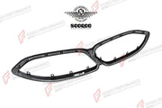 AUTHENTIC SOOQOO DRY CARBON FRONT GRILLE SURROUND for BMW M8 F91 2021+ Forza Performance custom fit buy OEM Style