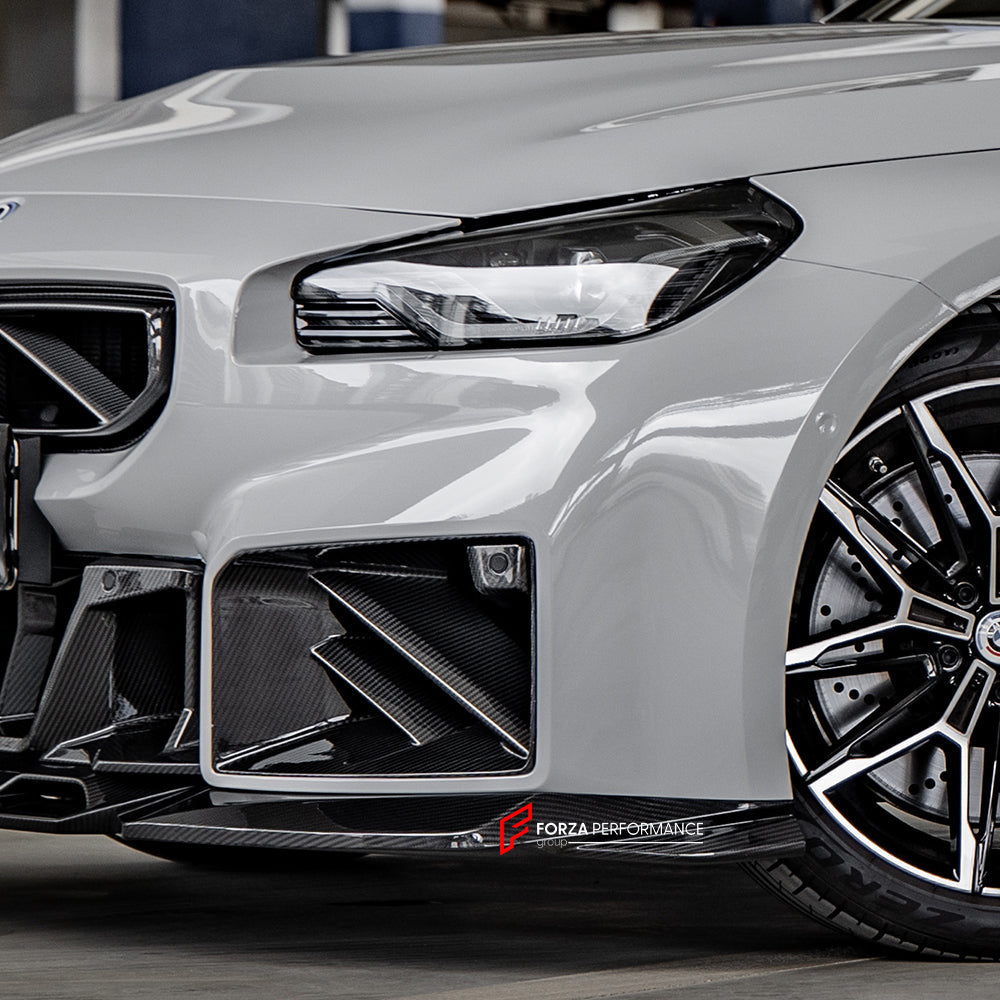 AUTHENTIC SOOQOO DRY CARBON FRONT LIP for BMW M2 G87 2023+

Set includes:

Front Lip

Material: Prepreg Carbon

Note: Professional installation is required