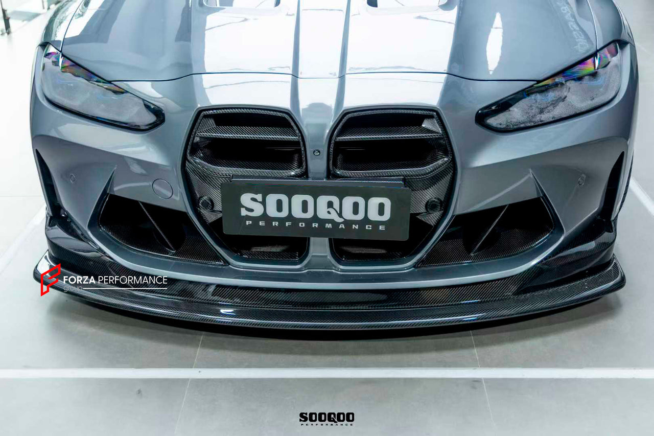 AUTHENTIC SOOQOO DRY CARBON FRONT LIP for BMW M3 G80 G81 2020+ M4 G82 G83 2021+ M3 G80 GT4 STYLE

Set includes:

Front Lip

Material: Dry Carbon

Note: Professional installation is required.