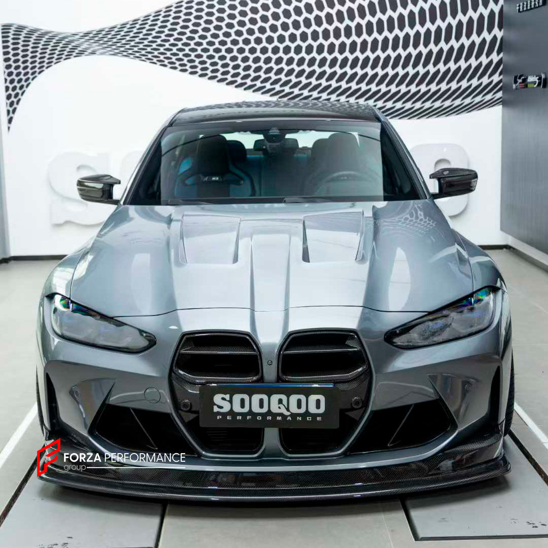 AUTHENTIC SOOQOO DRY CARBON FRONT LIP for BMW M3 G80 G81 2020+ M4 G82 G83 2021+ M3 G80 GT4 STYLE

Set includes:

Front Lip

Material: Dry Carbon

Note: Professional installation is required.