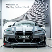 AUTHENTIC SOOQOO DRY CARBON FRONT LIP for BMW M3 G80 G81 2020+ M4 G82 G83 2021+ M3 G80 GT4 STYLE

Set includes:

Front Lip

Material: Dry Carbon

Note: Professional installation is required.