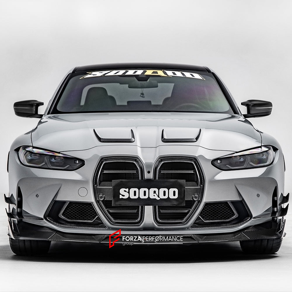 AUTHENTIC SOOQOO DRY CARBON FRONT LIP for BMW M3 G80 G81 2020+ M4 G82 G83 G8X 2021+

Set includes:

Front Lip

Material: Prepreg Carbon

Note: Professional installation is required.
