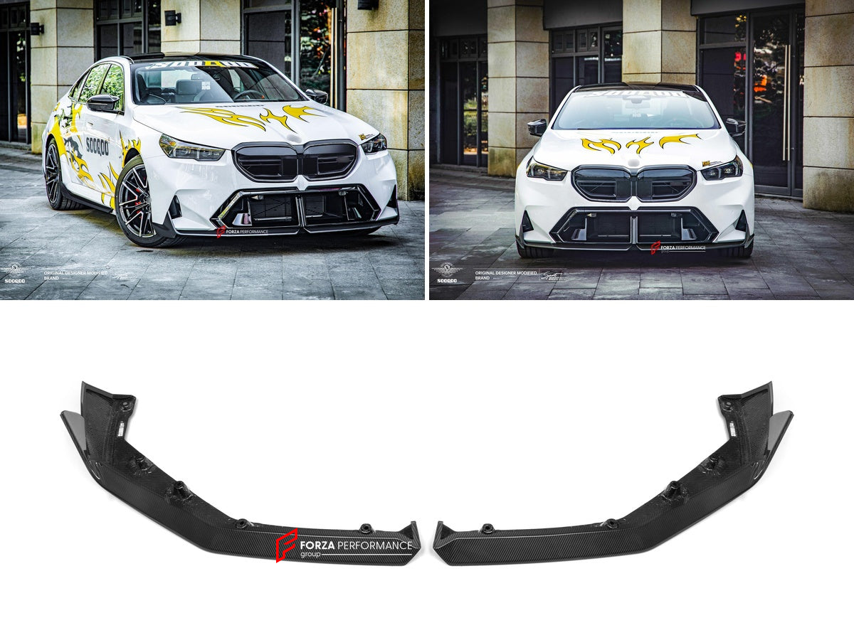 AUTHENTIC SOOQOO DRY CARBON FRONT LIP for BMW M5 G90 G99 2025+ Forza Performance custom fit buy MP Style