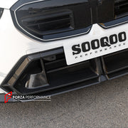 AUTHENTIC SOOQOO DRY CARBON FRONT LIP for BMW M5 G90 G99 2025+

Set includes:

Front Lip

Material: Prepreg Carbon

NOTE: Professional installation is required
