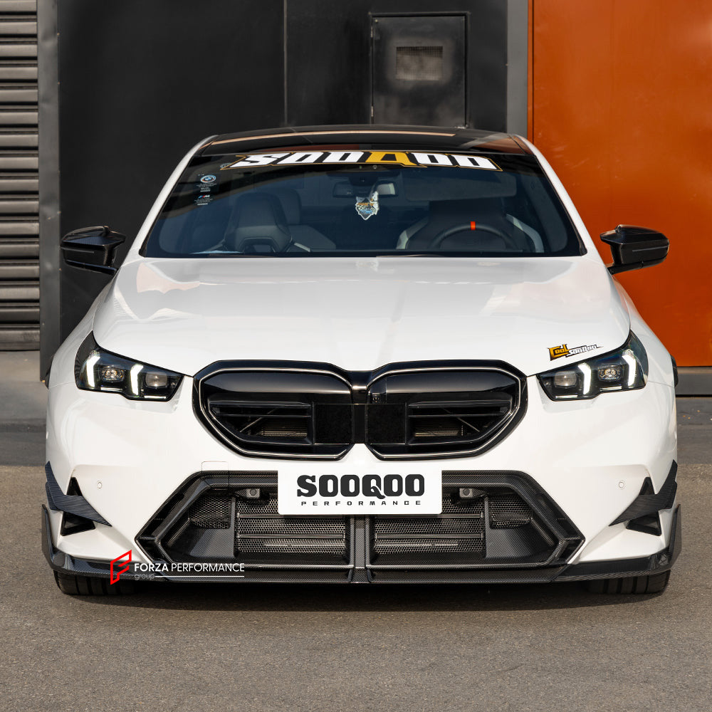 AUTHENTIC SOOQOO DRY CARBON FRONT LIP for BMW M5 G90 G99 2025+

Set includes:

Front Lip

Material: Prepreg Carbon

NOTE: Professional installation is required

