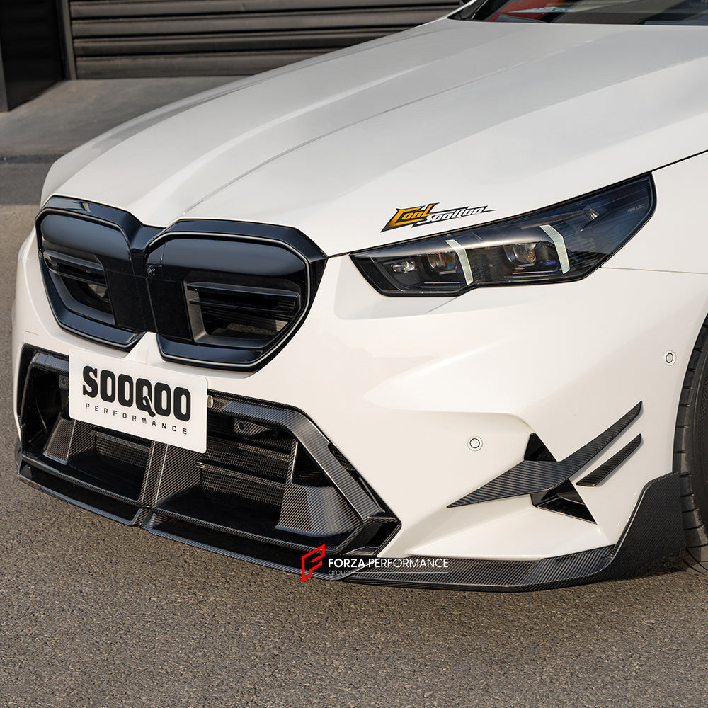 AUTHENTIC SOOQOO DRY CARBON FIBER BODY KIT for BMW M5 G90

Set includes:

Front Lip
Front Bumper Center Trim
Front Bumper Canards
Front Grille
Hood Bonnet
Fender Flares
Side Skirts
Roof Spoiler
Trunk Spoiler
Reflective Strip Cover Trims
Rear Diffuser

Rear Spoiler

Material: Dry Carbon

NOTE: Professional installation is required

Payment ►
Visa
Mastercard
PayPal with a credit card (add 4.4% at checkout)
Payoneer
Cryptocurrency
Shipment ►
By express DHL/UPS/TNT/FedEx
To the local international airport
Speci