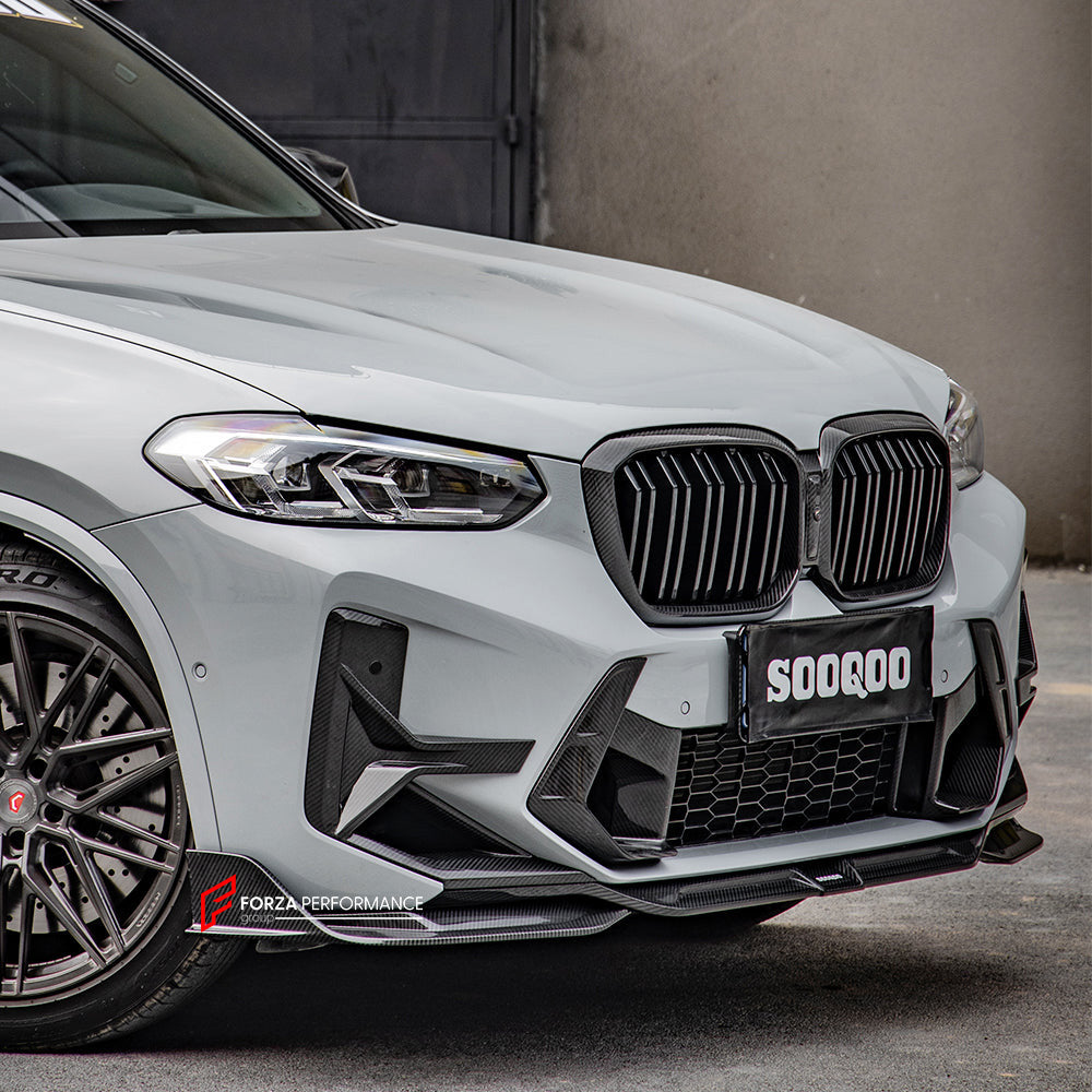 AUTHENTIC SOOQOO DRY CARBON FRONT LIP for BMW X3M F97 LCI X4M F98 LCI 2022+



Set includes:

Front Lip

Material: Type-A Prepreg Carbon

Note: Professional installation is required