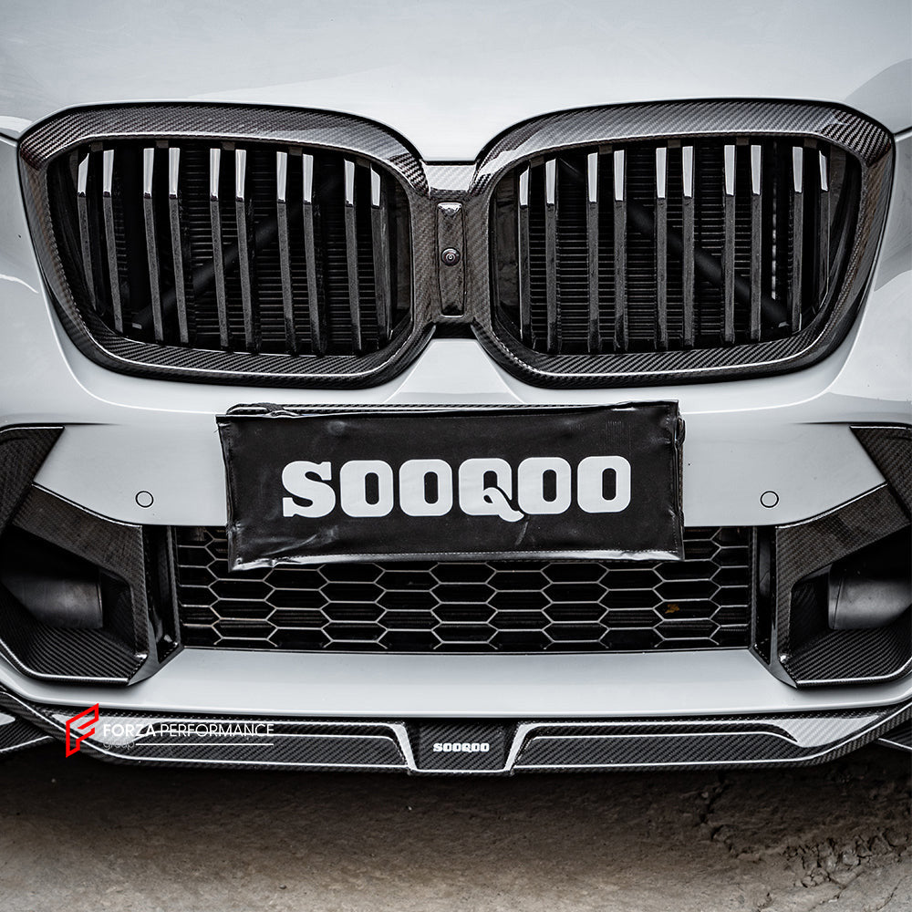 AUTHENTIC SOOQOO DRY CARBON FRONT LIP for BMW X3M F97 LCI X4M F98 LCI 2022+



Set includes:

Front Lip

Material: Type-A Prepreg Carbon

Note: Professional installation is required