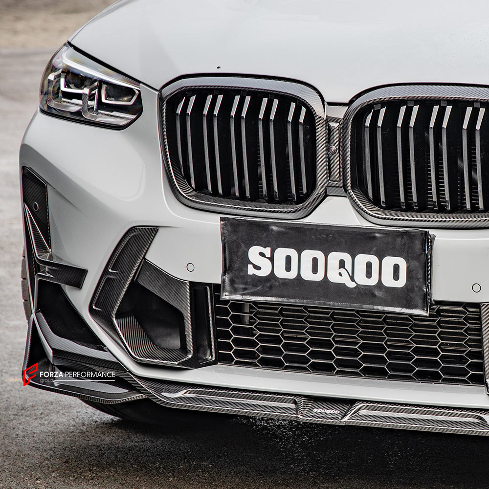 AUTHENTIC SOOQOO DRY CARBON FRONT LIP for BMW X3M F97 LCI X4M F98 LCI 2022+



Set includes:

Front Lip

Material: Type-A Prepreg Carbon

Note: Professional installation is required