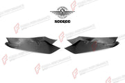 AUTHENTIC SOOQOO DRY CARBON FRONT SPLITTERS for BMW M5 F90 PRE-LCI 2017 - 2020 Forza Performance custom fit buy MP Style