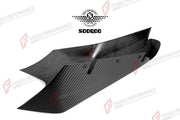 AUTHENTIC SOOQOO DRY CARBON FRONT SPLITTERS for BMW M5 F90 PRE-LCI 2017 - 2020 Forza Performance custom fit buy MP Style