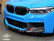 AUTHENTIC SOOQOO DRY CARBON FRONT SPLITTERS for BMW M5 F90 PRE-LCI 2017 - 2020 Forza Performance custom fit buy MP Style