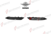AUTHENTIC SOOQOO DRY CARBON FRONT SPLITTERS for BMW M8 F91 F92 F93 2021+ Forza Performance custom fit buy OEM Style