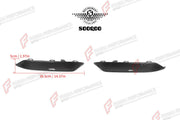 AUTHENTIC SOOQOO DRY CARBON FRONT SPLITTERS for BMW M8 F91 F92 F93 2021+ Forza Performance custom fit buy OEM Style