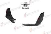AUTHENTIC SOOQOO DRY CARBON FRONT SPLITTERS for BMW X5 G05 PRE-LCI 2019 - 2023 Forza Performance custom fit buy MP Style